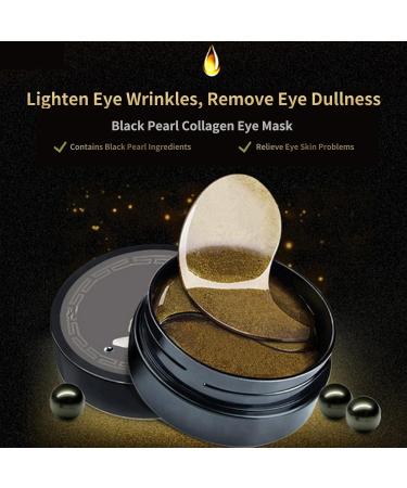 Black Pearl Eye Masks Gel - 60 Pcs for Dark Circles Eye Bags & Firm Skin | Best Eye Care Solution - Buy Online on GoSupps.com