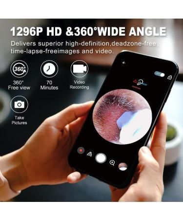 Ear Wax Removal Kit with Camera - Earwax Remover Tool for iOS & Android - Black - Buy Online on GoSupps.com