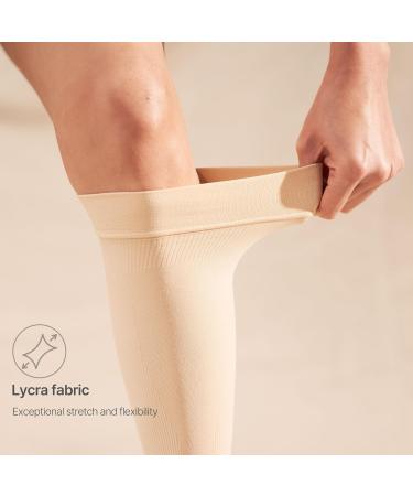 Mother-K Leg Compression Sleeves for Women - Calf & Shin Support Pain Relief during Pregnancy - Black Large - Buy Online on GoSupps.com