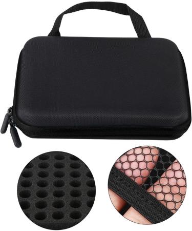 LIYJTK 63 Slots Portable Aromatherapy Essential Oil Storage Bag | Travel EVA Case Organizer (Black) - Shop Now for International Shipping! - Buy Online on GoSupps.com