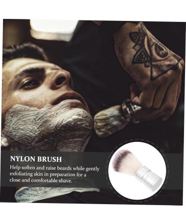 NOLITOY Craft Nylon Shaving Brush for Men | Stainless Steel Handle & Metal Bowl | Perfect Beard & Hair Shaving Solution | International Shipping Available - Buy Online on GoSupps.com