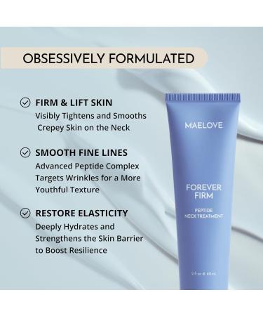 MAELOVE Forever Firm Neck Treatment Peptide-Rich Cream for Neck & D colletage, Firming, Lifting & Hydration, Reduces Wrinkles & Sagging - Buy Online on GoSupps.com