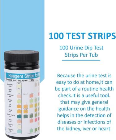 100pcs Ketone Test Strips for Ketosis & Low-Carb Diets - 10 Parameter Urine Dipsticks for Fast & Accurate Ketone Measurement - Buy Online on GoSupps.com