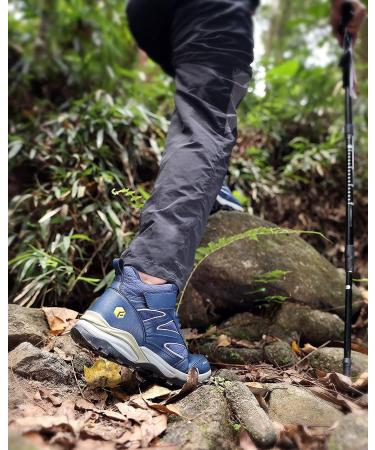 FitVille Wide Hiking Boots with Arch Support - Non Slip Trekking Shoes for Men Women - Sturdy Core Navy Blue - Buy Online on GoSupps.com