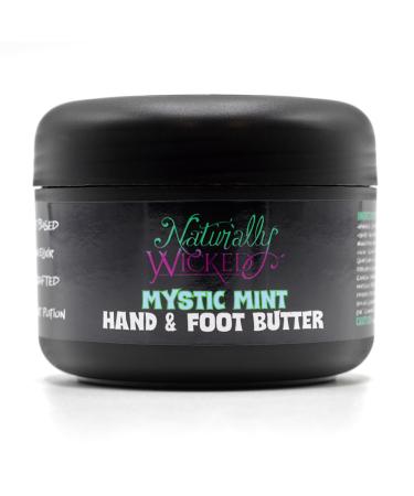 Naturally Wicked Mystic Mint Hand & Foot Butter 100ml - Heals Soothes & Refreshes with Plant Extracts