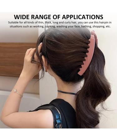 4 Pieces Banana Clips Firm Non-Slip Clips Practical Hair Clips Double Rows Of Gripping Teeth Clips Colorful Vertical Banana Clips Ponytail Hair Accessories For Ladies And Girls - Buy Online on GoSupps.com