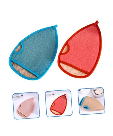 BELLIFFY 2pcs Exfoliating Bath Gloves | Scrub Gloves for Body Shower Spa | Loofah Scrubber Mitt for Bath Wash - Buy Online on GoSupps.com