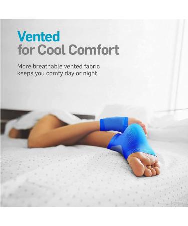 NatraCure Moisturizing Gel Heel Sleeves - Royal Blue (3 Pairs) Regular Size | 608-M-RB CAT3PK - Buy Online on GoSupps.com
