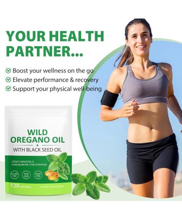 WHLH & WELL-BEING Oil of Oregano with Black Seed Oil Softgels Oregano Oil Capsules Non-GMO Gluten Free 120 120 Count (Pack of 1) - Buy Online on GoSupps.com