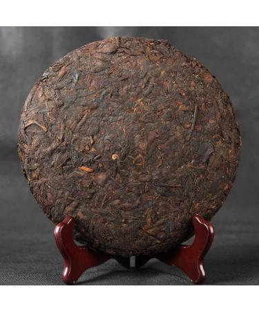 HQZM Yunnan Old Puerh Mature Tea Strong Tea Flavor Aged Fermented Dry Storage Menghai Qizi Cake 357g - Buy Online on GoSupps.com