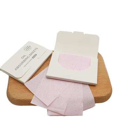 300 Counts Premium Face Oil Blotting Paper Oil Absorbing Tissues Instant Oil-Absorbing Remove Excess Oil & Shine Oil Control Films (Rose)