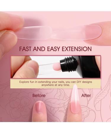 Rosalind Pink Poly Nail Gel 60ml - UV/LED Art Acrylic Gel for Nail Extensions & Repair | Honey Peach - Buy Online on GoSupps.com