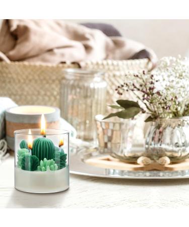Tondiamo Succulent Cactus Candles | Scented Decorative Votive Candles for Home Weddings & Gifts | 3.15 inch Terrarium Plant Candles - Buy Online on GoSupps.com
