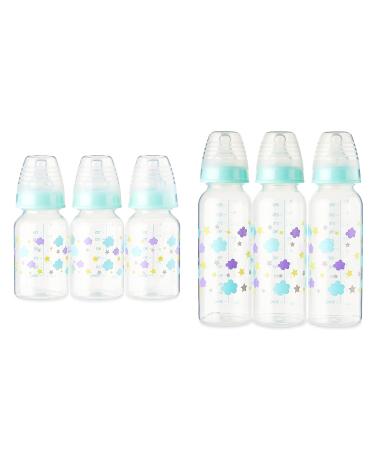 Parents Choice Baby Bottles - Slow Flow Bottles - 9oz Baby Bottles - 5oz Baby Bottles - Six Total Bottles