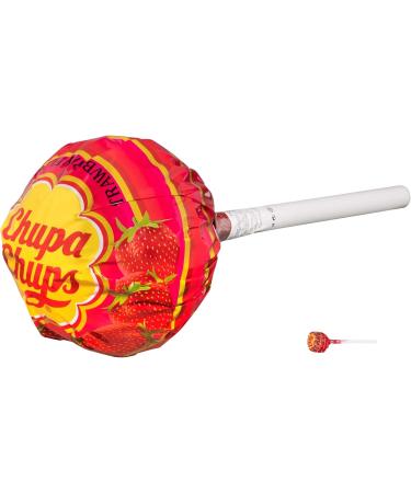  Chupa Chups Chupa Chups Giant Strawberry/Cola Lollipop 24g - Buy Online on GoSupps.com