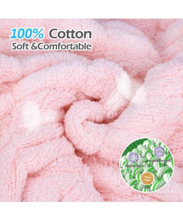 Ultra Soft Microfiber Towels with Kitten Ears - Fast Drying Bath Hat for Women & Kids | Num-one (Blue & Pink) - Buy Online on GoSupps.com