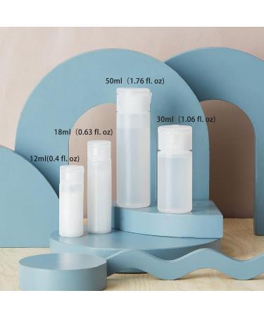 BENECREAT 10 Pack 18ml Plastic Squeeze Flip Cap Bottles - Travel Size Toiletry Sample Containers for Shampoo, Toner, and Cosmetics - Festival Gift - Buy Online on GoSupps.com
