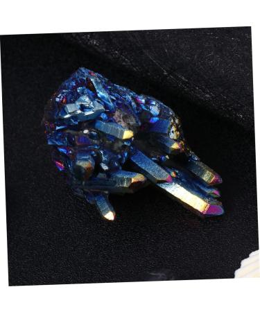 FOMIYES Purple Decorations 1pc Natural Crystal Amethyst Rock Titanium Spiritual Crystal Cluster Ornament Mineral Decorations Colorful 6X4.2CM - Buy Online on GoSupps.com