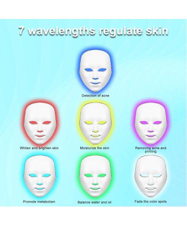 Face Beauty Light Therapy Mask longziming 7 Color 149 Leds Photon Face Mask Phototherapy with Remote control Facial Skin Care Anti Aging Skin Tightening Wrinkles Toning Mask Home Light Therapy - Buy Online on GoSupps.com