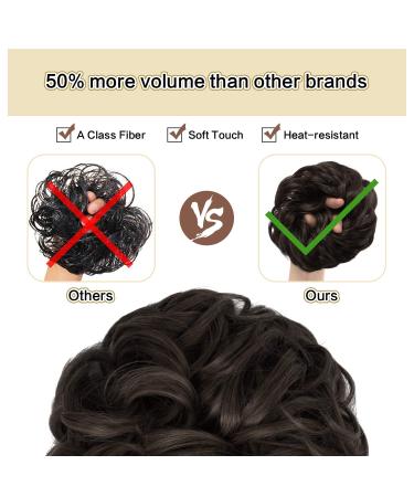 Buy Sofeiyan Hair Tie Updos - Wavy Chignon Hairstyles & Extensions for Women - Strawberry & Bleach Blonde - 40g - Buy Online on GoSupps.com