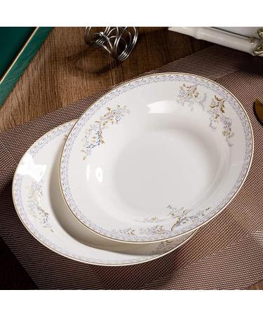 Stylish Dinner Set for Luxury Restaurant and Home 56 Pieces Porcelain Dinner Set Crockery in Vintage Look Hand Painted Ceramic Combination Sets Dinnerware Set Service for 12 Kitchenware - Buy Online on GoSupps.com