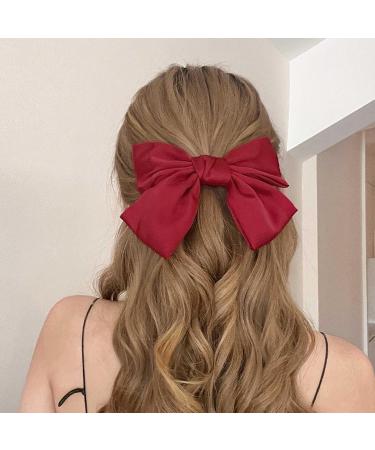 Women's Hair Bows Set - Black Ribbons for Hair in Red, Pink, Black - Buy Online on GoSupps.com