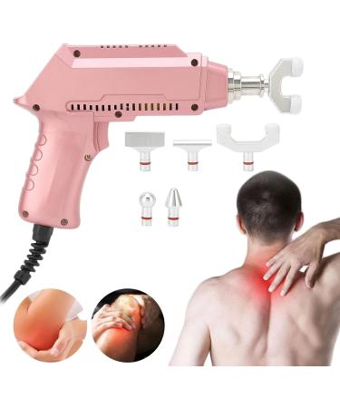 Electrical Chiropractic Massage Device - 30 Strength Levels 6 Rose Gold Massage Heads Chiropractor-Recommended Adjustment Tool - Buy Online on GoSupps.com