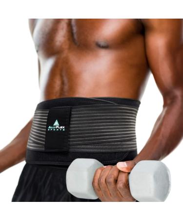 Plus Size Back Brace for Men Lumbar Support Belt Lower Back Pain Relief Dual Sacral Pads Adjustable Straps and Cooling Fabric (X-Large/XX-Large) XL/XXL (43"-51")