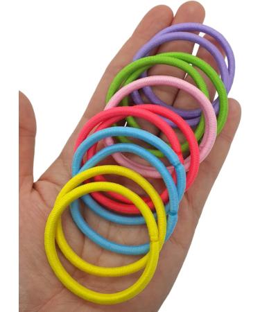 12 PCS 3mm Elastic Hair Bands - No Metal Gentle Ponytail Holders for Women, Men, Girls, Kids - Multi-Colored Hair Ties - Buy Online on GoSupps.com