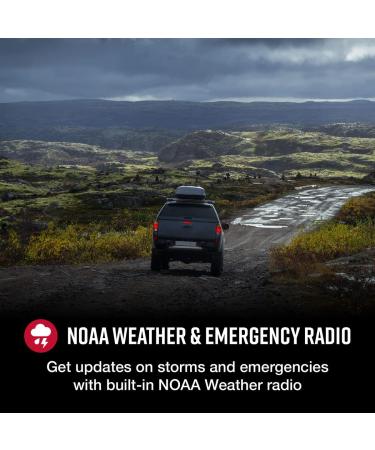 Cobra HH50WXST Handheld CB Radio with NOAA Alerts - 40 Channels, Earphone Jack, 4W Output - Black - Buy Online on GoSupps.com