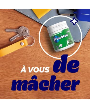 FREEDENT - Chewing-gum Menthe Verte sans sucres - Bo te de 60 drag es - 84g - Buy Online on GoSupps.com