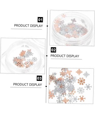 Shop Healeved Nail Art Accessories - Glitter Snowflake Confetti & Flakes for Manicures & Crafts | International Shipping - Buy Online on GoSupps.com