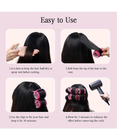 Bestienoly 29Pcs Hair Rollers for Long Hair | Velcro Rollers for Hair Curlers | Jumbo Large Roller Set with Clips and Comb | Self Grip Rollers for Long Medium Short Thick Fine Hair - Buy Online on GoSupps.com