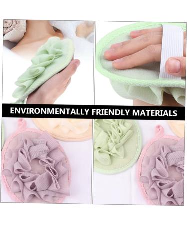 4pc Hemoton Natural Sponge Bath Ball Set | Exfoliating Body Scrubber & Bubble Maker - Buy Online on GoSupps.com