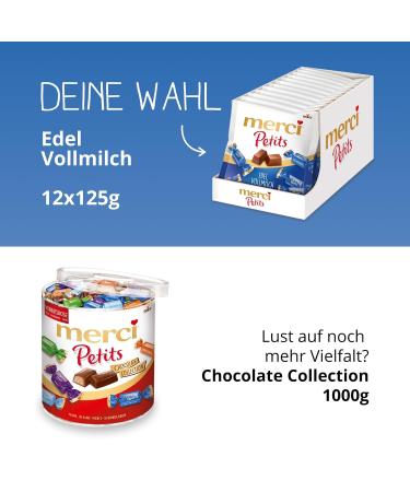 Buy merci Petits Fine Whole Milk Chocolate - 12 x 125g | Gourmet Small Pralines for International Shipping - Buy Online on GoSupps.com