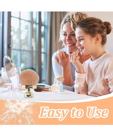 Self Tanner Brush Oval Self Tanning Brush 2.8" Dia. Large Body Brush Makeup Soft Reusable Sunscreen Applicator for Makeup Legs Arms Face Body Gold - Buy Online on GoSupps.com