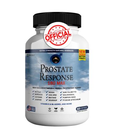 GREENVIFY Prostate Response 180 Max Prostate Formula Supplements for Men Capsules Health Supplements - Maximum Strength All Natural to Support Normal & Healthy Function (1)