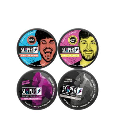 Vendigo Scooper Energy | BMB Iced Box | Iced Grapefruit Cola Cool Grapefruit Lemon Iced Tea | 4 x 7.2 g + BMB Shisha Merch