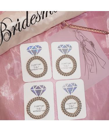 Bridesmaid Gift Set - 8 Coil Hair Ties with Proposal Card | Bachelorette Party Favors and Bridal Shower Gifts | Bride Tribe Maid of Honor Gift - 8 Pack - Buy Online on GoSupps.com