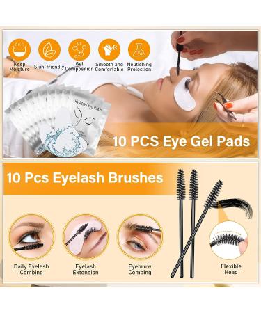 Qinzave DIY Individual Lash Extensions C Curl Mix 8-16mm - Complete Kit for Soft, Comfortable Lash Cluster Extensions at Home - Buy Online on GoSupps.com
