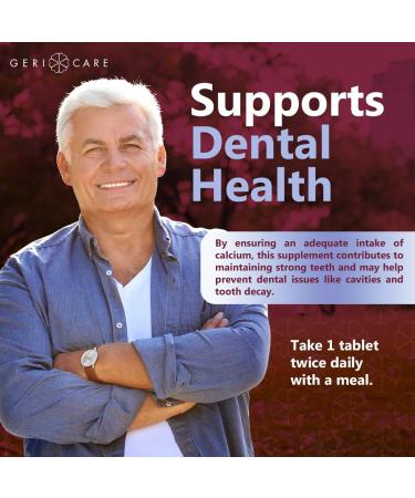 GeriCare Oyster Shell Calcium 500 mg Bone Health & Strength Nutritional Supplement Supports Muscle Functions 100 Count (Pack of 1) - Buy Online on GoSupps.com