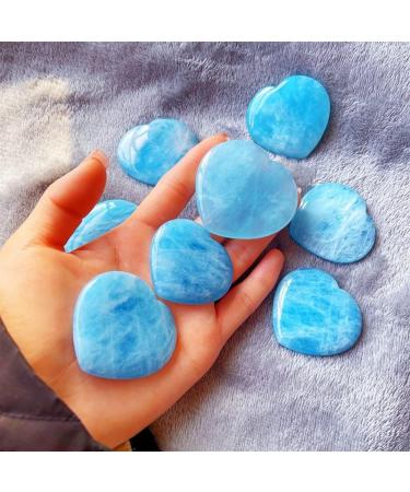 Natural Crystal Natural Aquamarine Heart Crystal Fashion Stone Stone Mineral Specimen (Size : 30-35g) - Buy Online on GoSupps.com