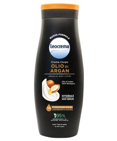 Leocrema Leocrema - Body cream with organic argan oil rich and vellutant texture with fast absorption 72 hours hydration 400 ml