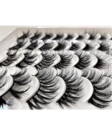 YooNoya 3D False Lashes 20 Pairs - Professional Reusable Strip Lashes for Daily Use and Special Occasions - Easy to Apply and Natural Looking - Black - Buy Online on GoSupps.com