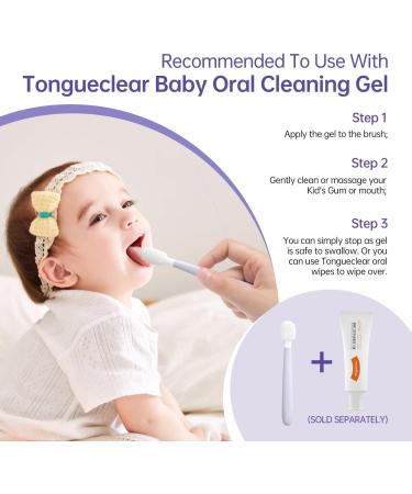 Kids Tongue Scraper & Oral Cleaner for Infants | Newborn Baby Toothbrush & Gum Care | Toddler Oral Hygiene Solutions - Buy Online on GoSupps.com