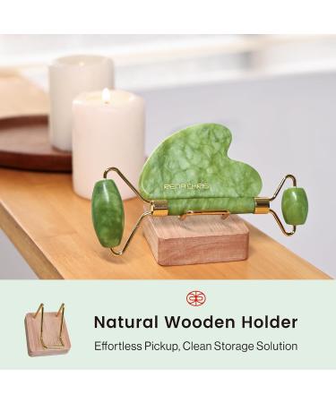 Rena Chris Gua Sha Facial Tool & Face Roller Set | Spa Basket for Skin Care & Daily Routine | Best Face Massager for Puffiness & Relaxation - Buy Online on GoSupps.com