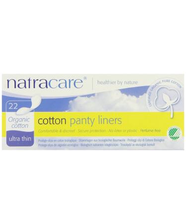 Natracare Cotton Panty Liners Ultra Thin Organic Cotton 22 Panty Liners