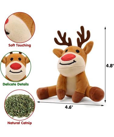 Festive Christmas Catnip Toys for Cats - Bite Resistant & Catnip Filled Teething Toy - Buy Online on GoSupps.com