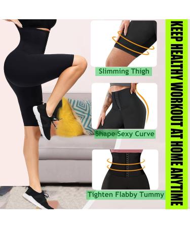 HUIMING Sauna Sweat Shorts for Women High Waisted Body Shaper - 2X-Large/3X-Large - Buy Online on GoSupps.com