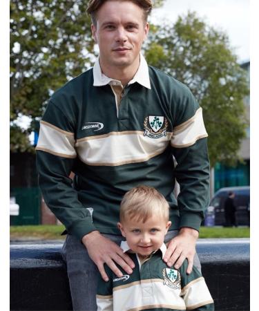 Ireland Bottle Shamrock Long Sleeve Rugby Shirt - Green/White XXL | International Shipping Available - Buy Online on GoSupps.com
